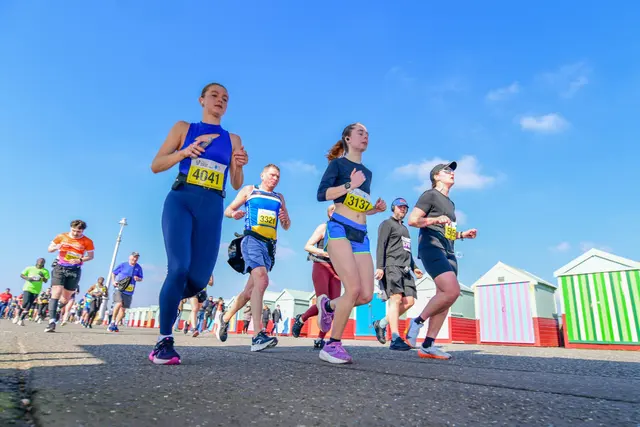Runners in the Brighton Half Marathon